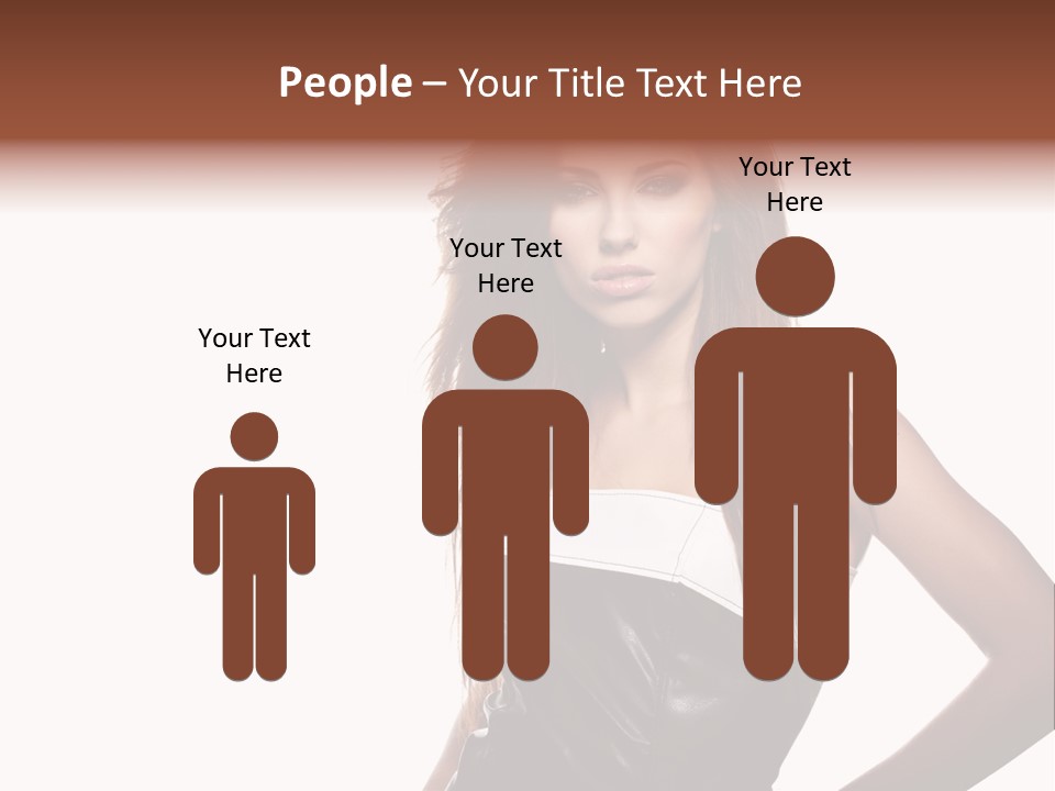 Brunette Lovely Young PowerPoint Template