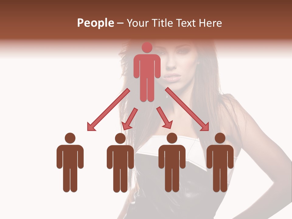 Brunette Lovely Young PowerPoint Template