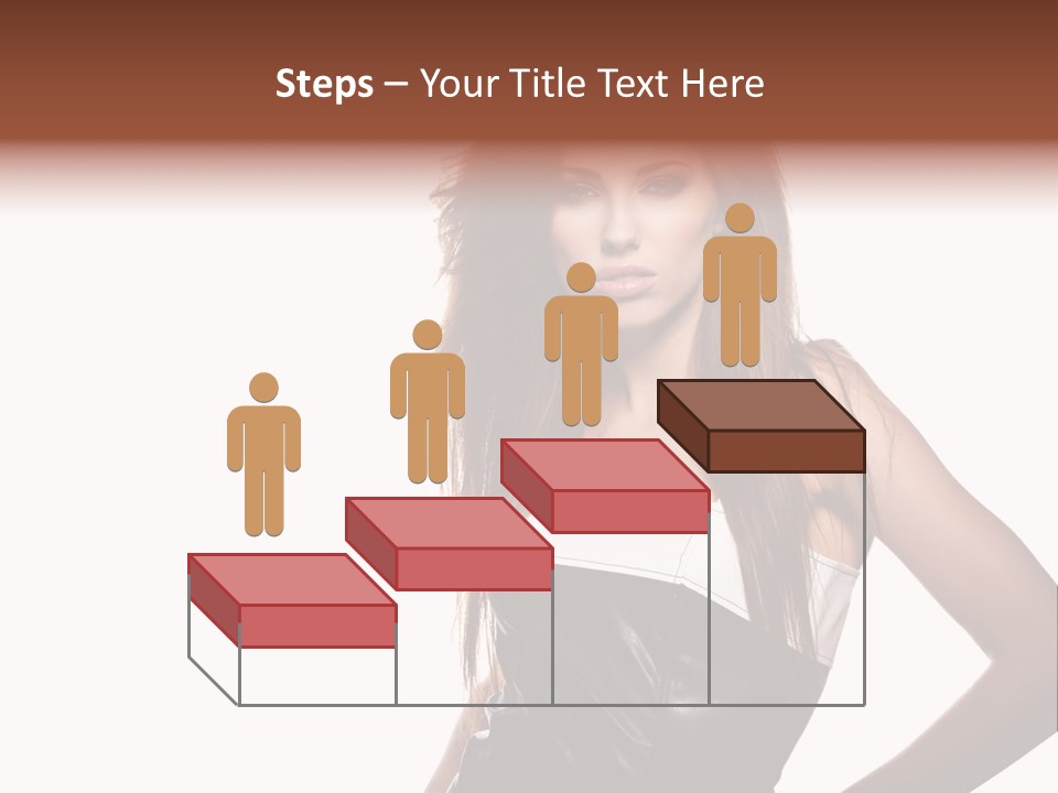 Brunette Lovely Young PowerPoint Template