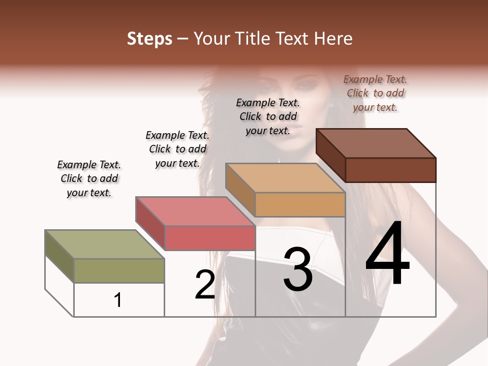 Brunette Lovely Young PowerPoint Template