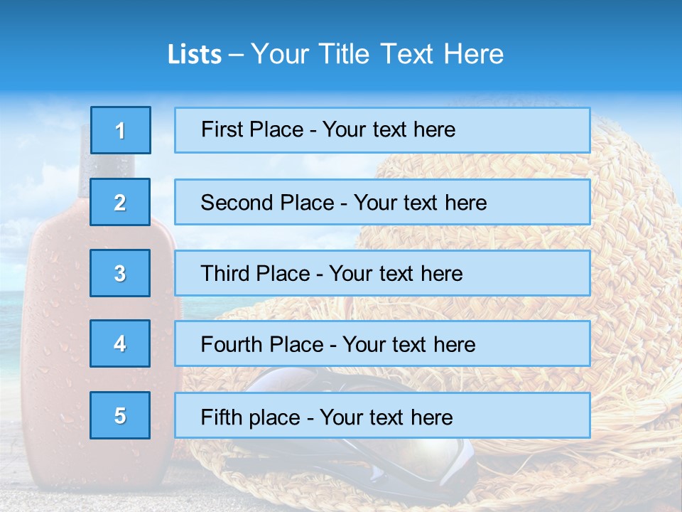 Summer Sunny Holiday PowerPoint Template