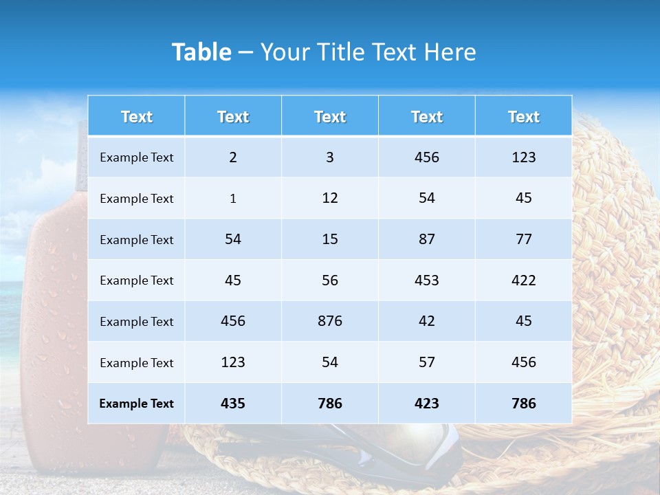 Summer Sunny Holiday PowerPoint Template