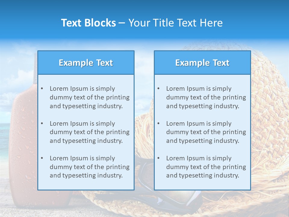 Summer Sunny Holiday PowerPoint Template