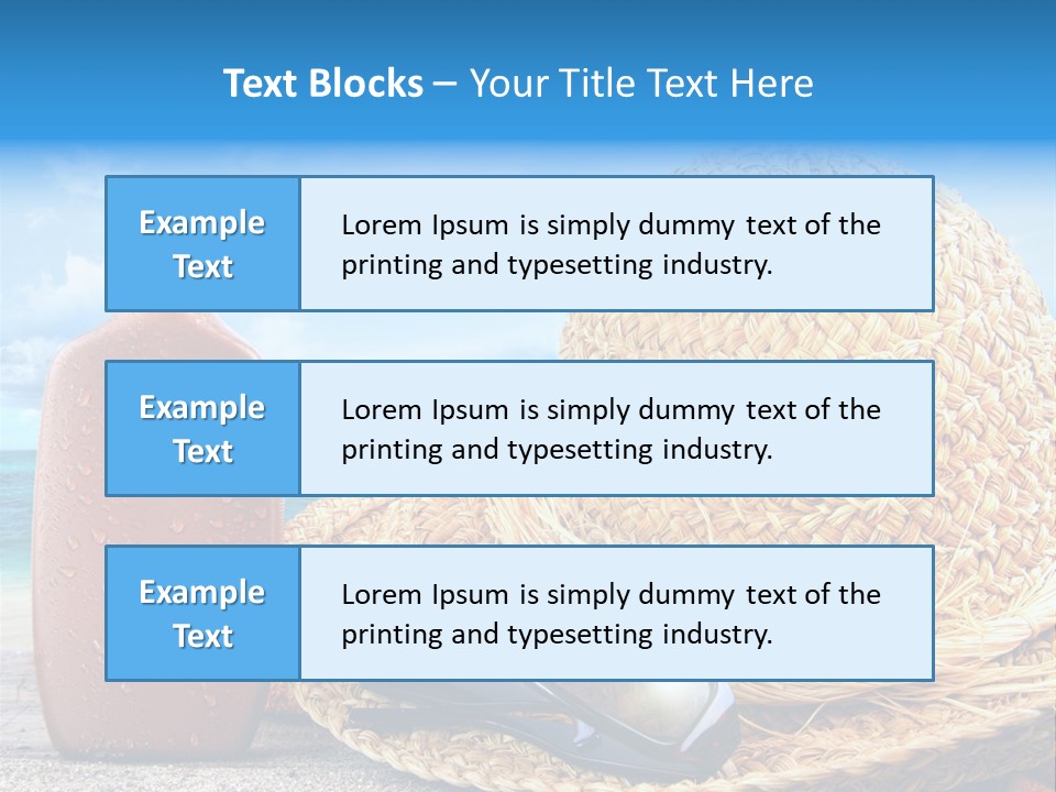 Summer Sunny Holiday PowerPoint Template
