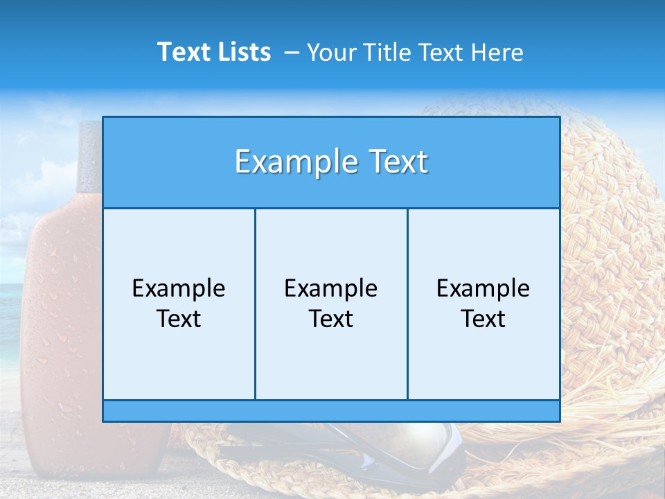 Summer Sunny Holiday PowerPoint Template