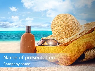 Bright Straw Sand PowerPoint Template