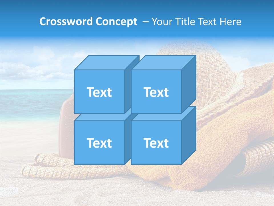 Bright Straw Sand PowerPoint Template