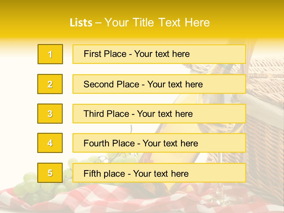 Isolated Still Picnic PowerPoint Template