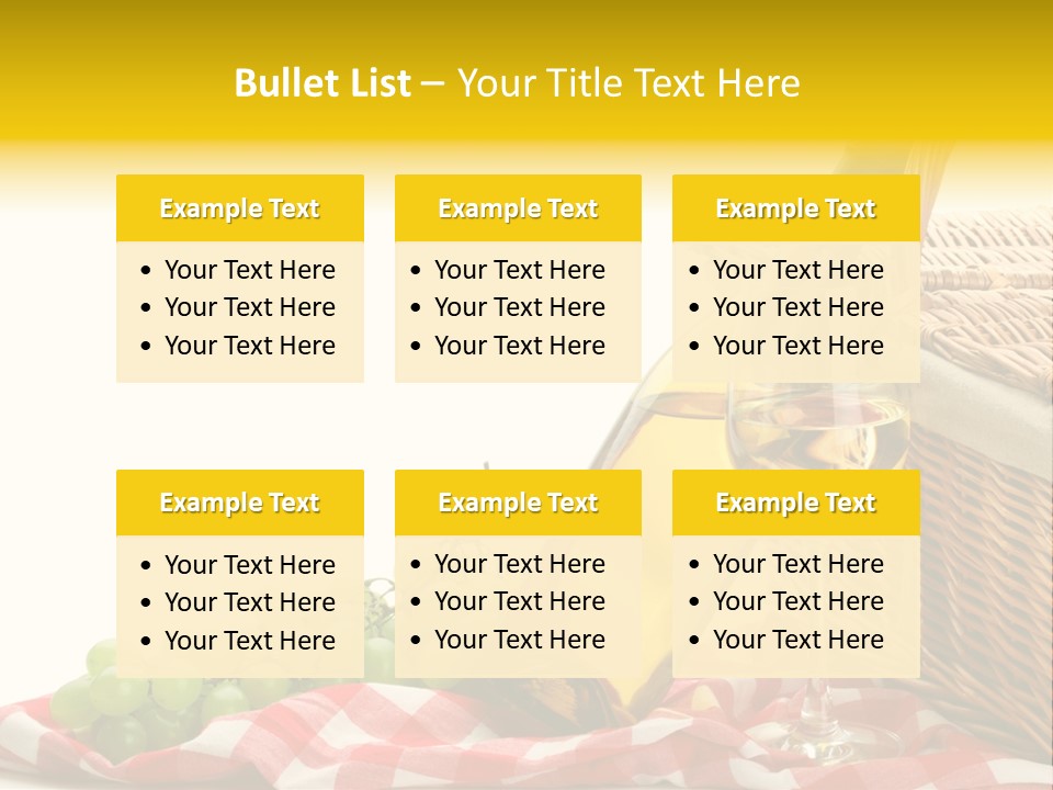 Isolated Still Picnic PowerPoint Template