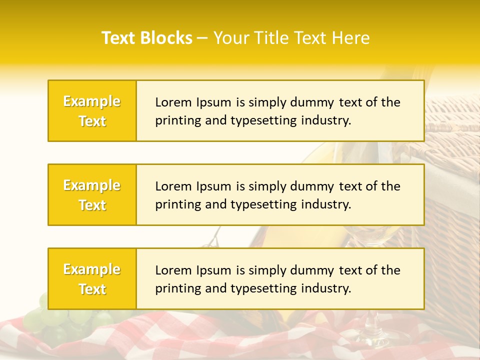 Isolated Still Picnic PowerPoint Template