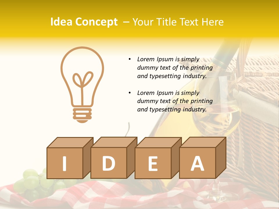 Isolated Still Picnic PowerPoint Template