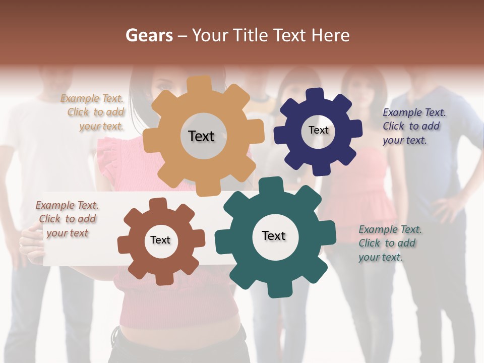 Man Many Young PowerPoint Template