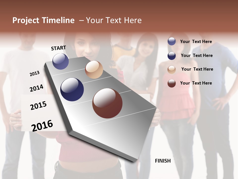 Man Many Young PowerPoint Template