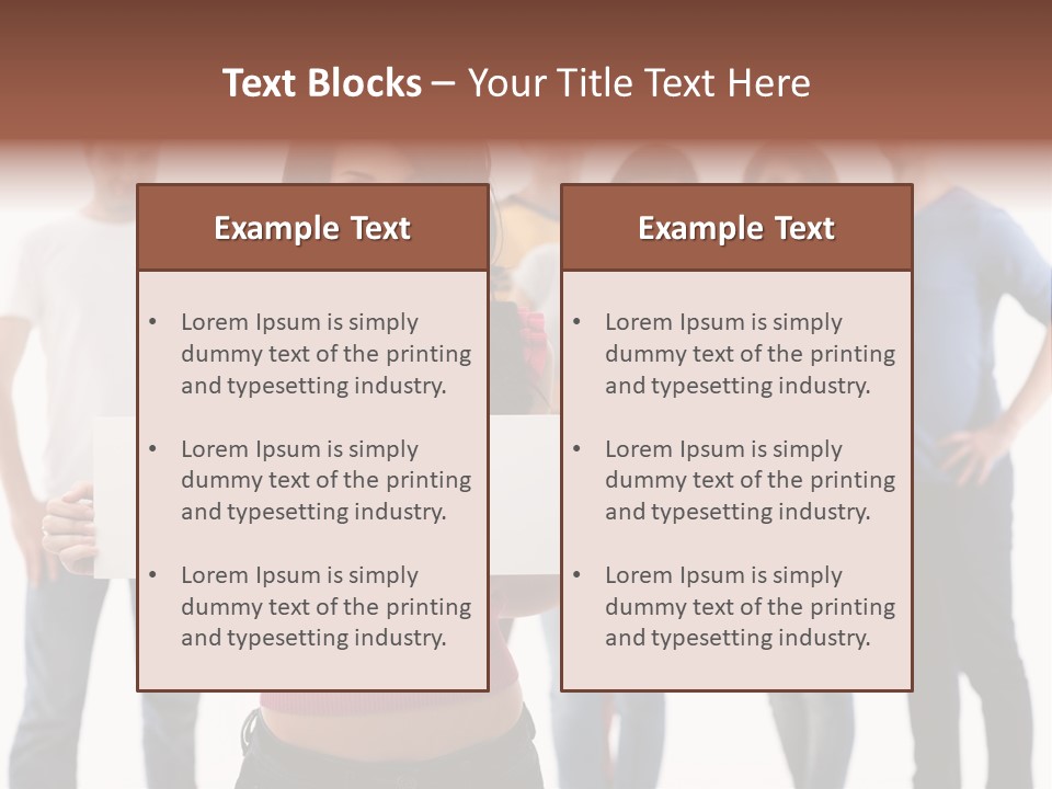 Man Many Young PowerPoint Template