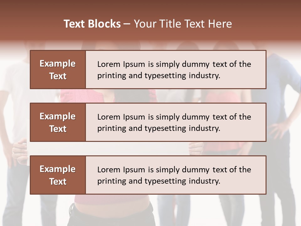 Man Many Young PowerPoint Template