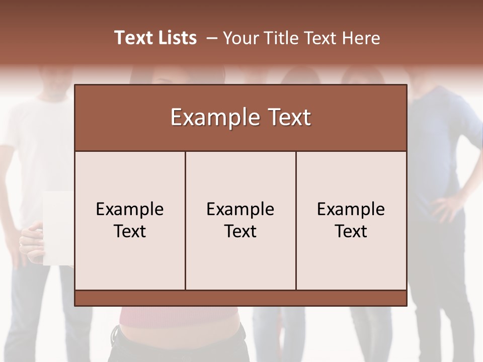 Man Many Young PowerPoint Template