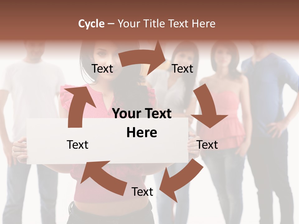 Man Many Young PowerPoint Template