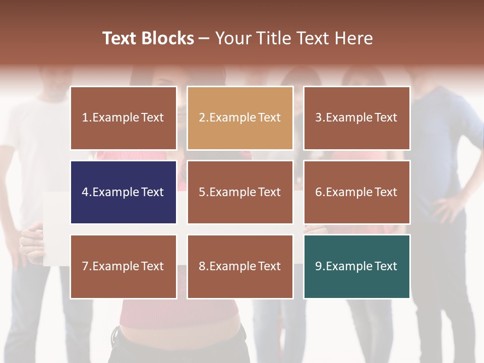 Man Many Young PowerPoint Template