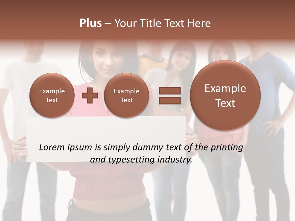 Man Many Young PowerPoint Template