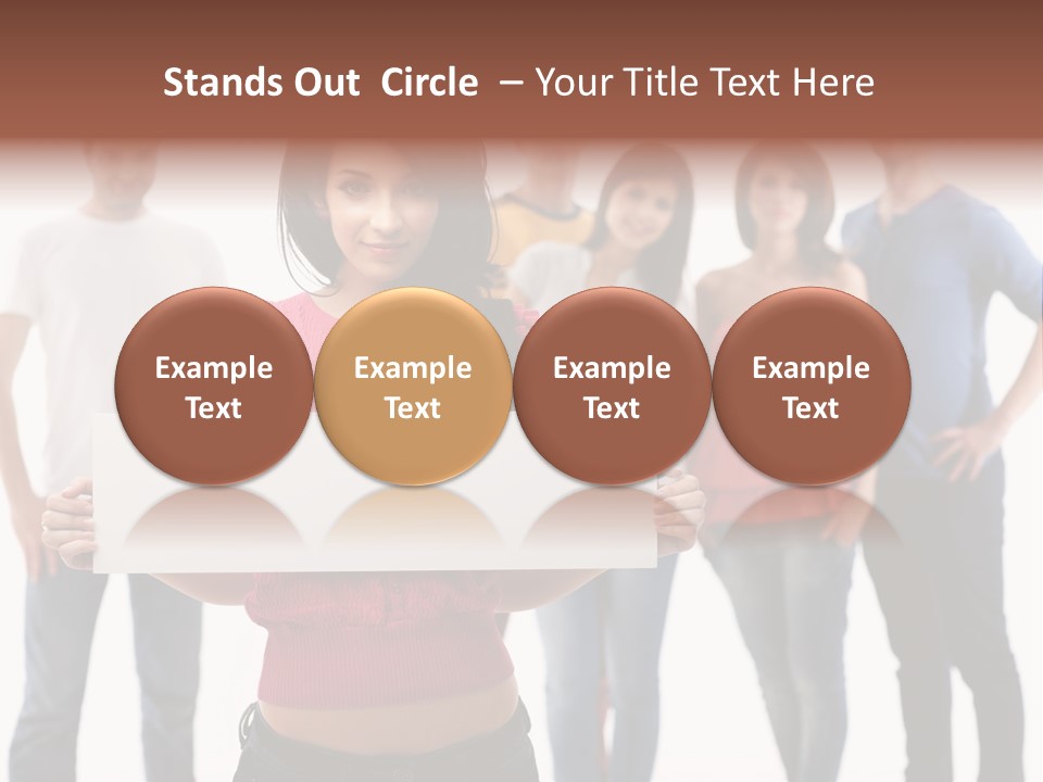 Man Many Young PowerPoint Template