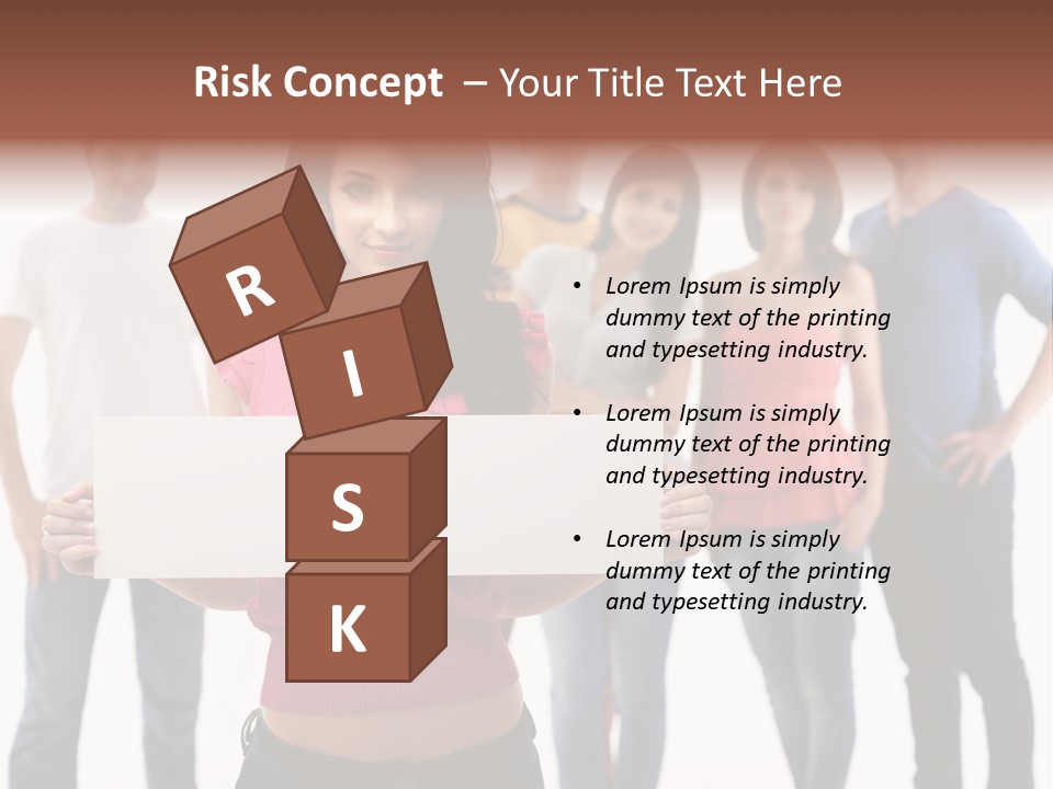 Man Many Young PowerPoint Template