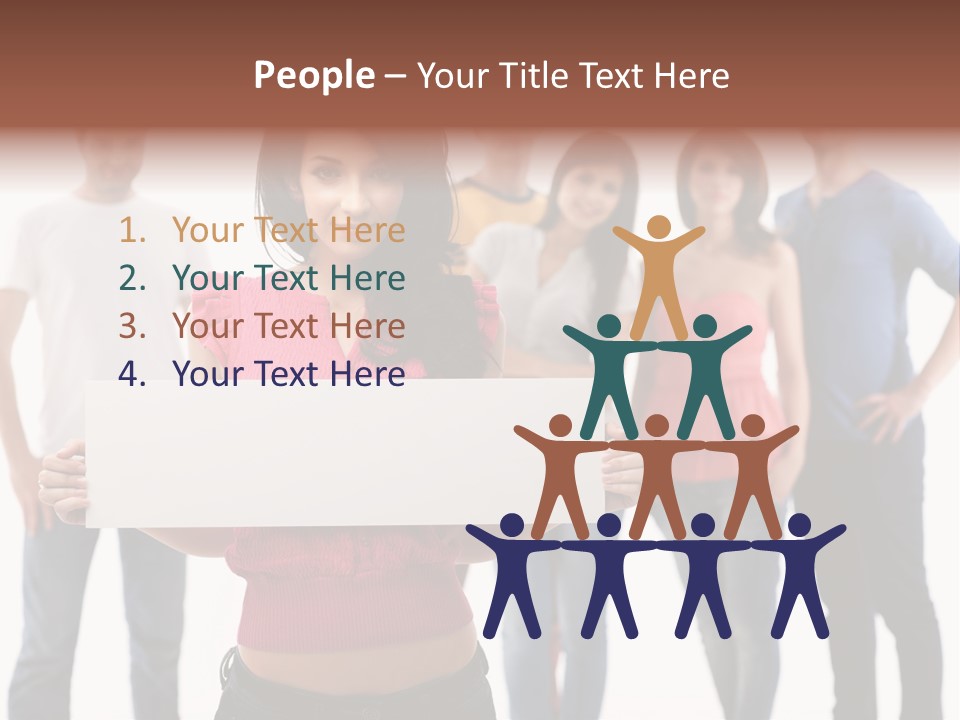 Man Many Young PowerPoint Template