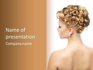 Sexy  Hairdo PowerPoint Template