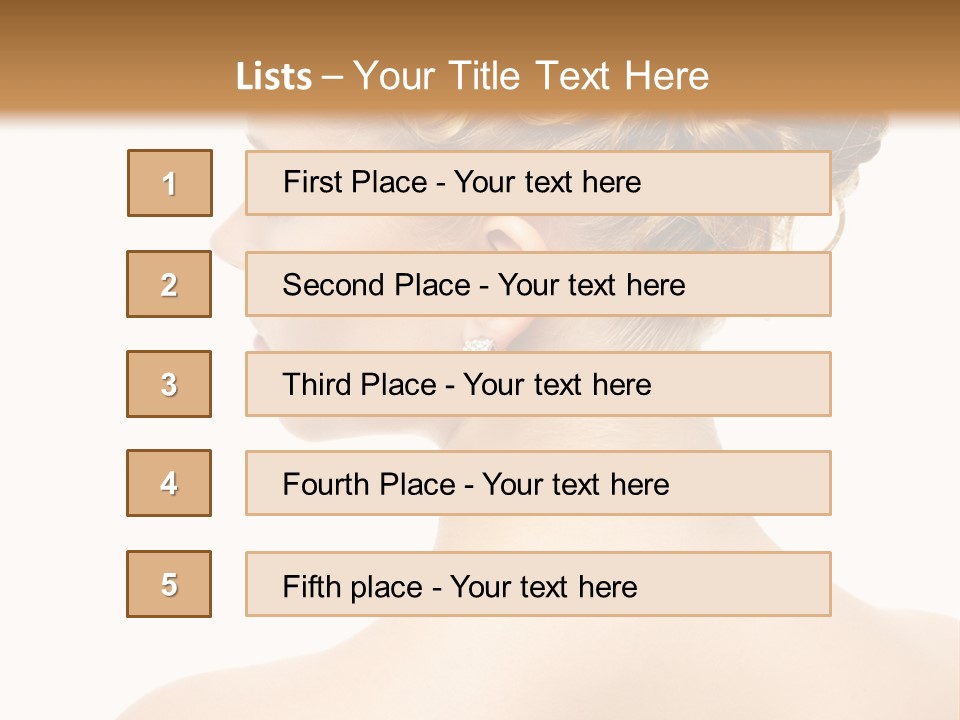 Sexy  Hairdo PowerPoint Template