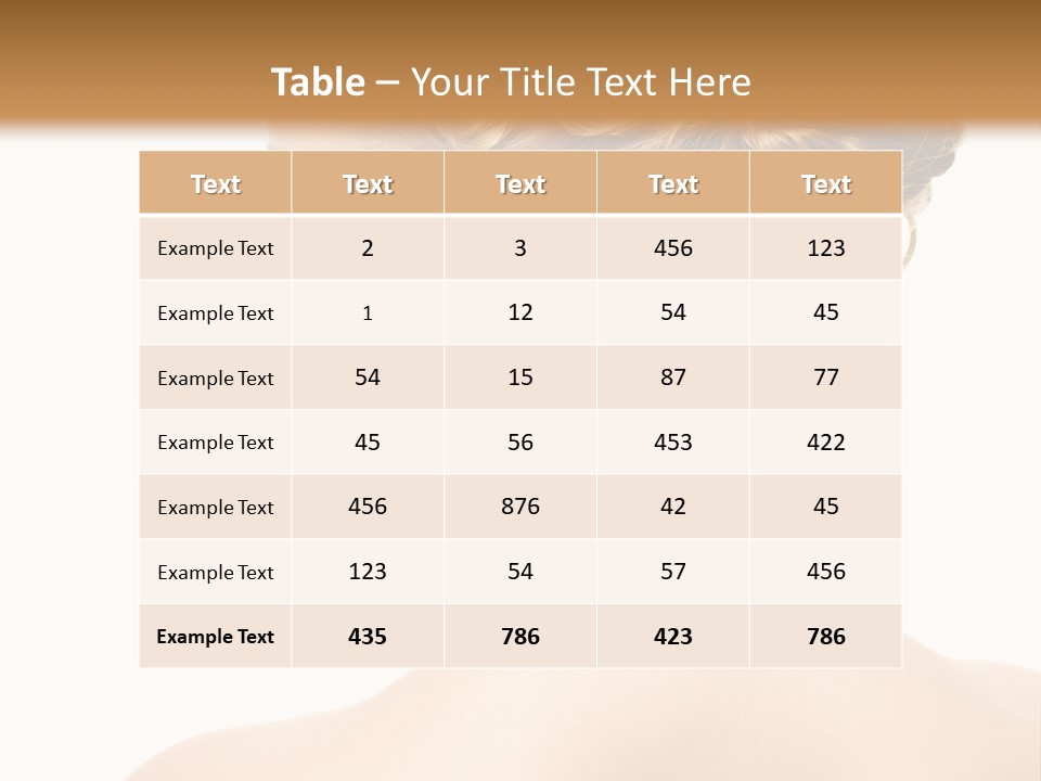 Sexy  Hairdo PowerPoint Template