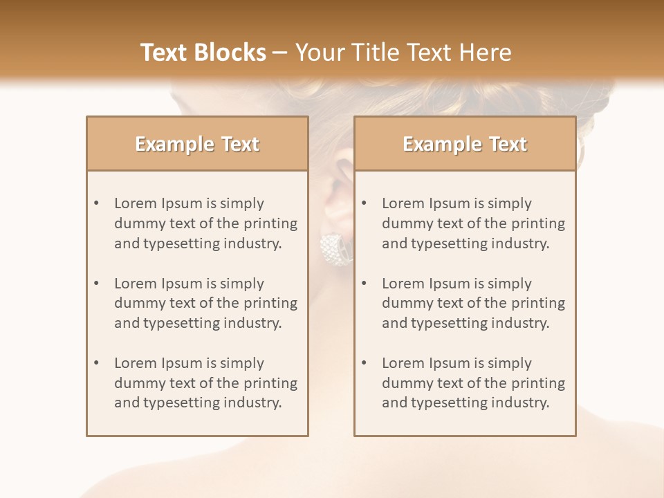 Sexy  Hairdo PowerPoint Template