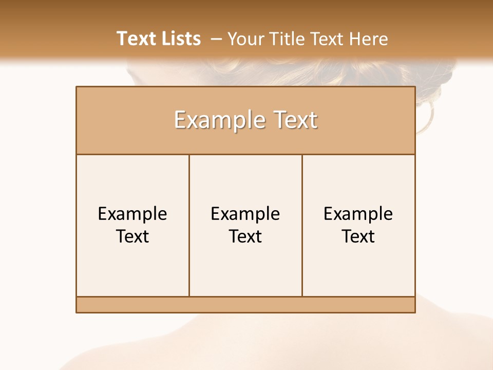 Sexy  Hairdo PowerPoint Template