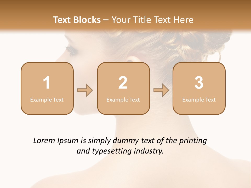 Sexy  Hairdo PowerPoint Template