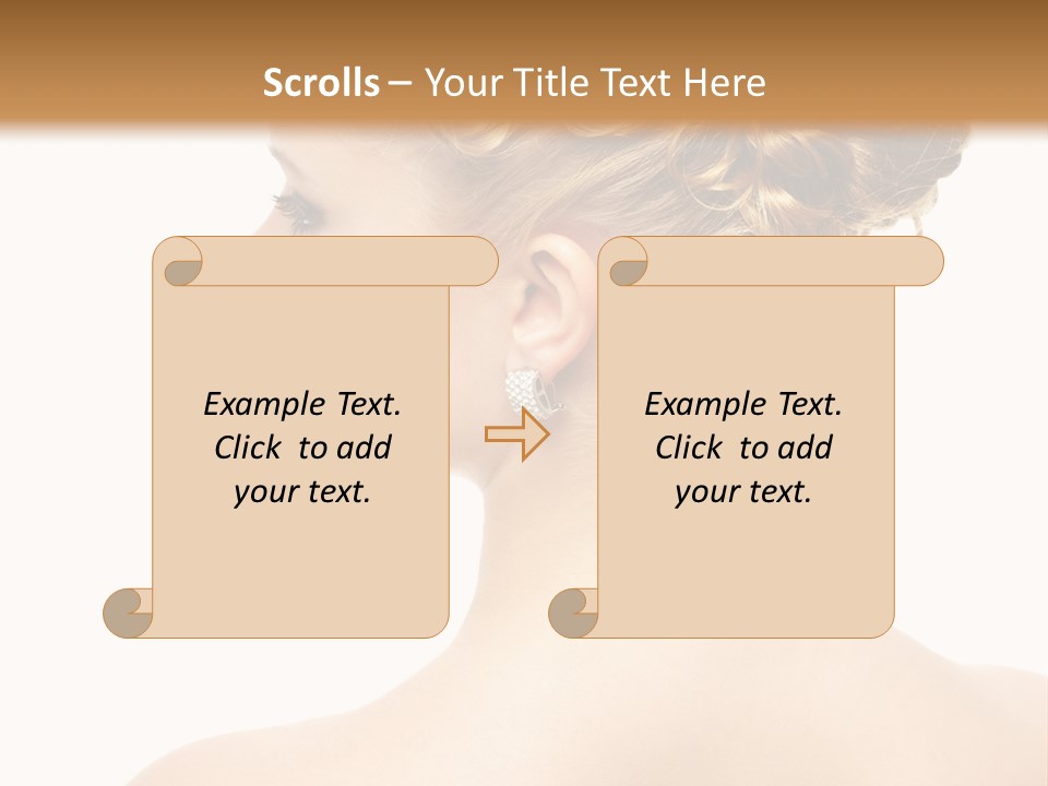 Sexy  Hairdo PowerPoint Template