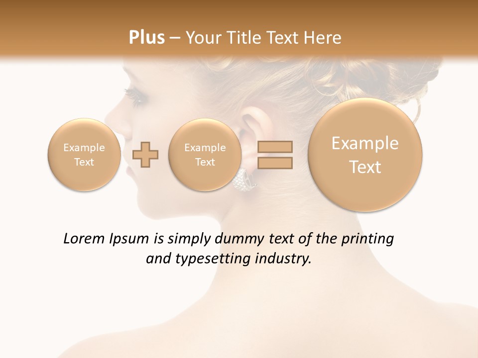 Sexy  Hairdo PowerPoint Template