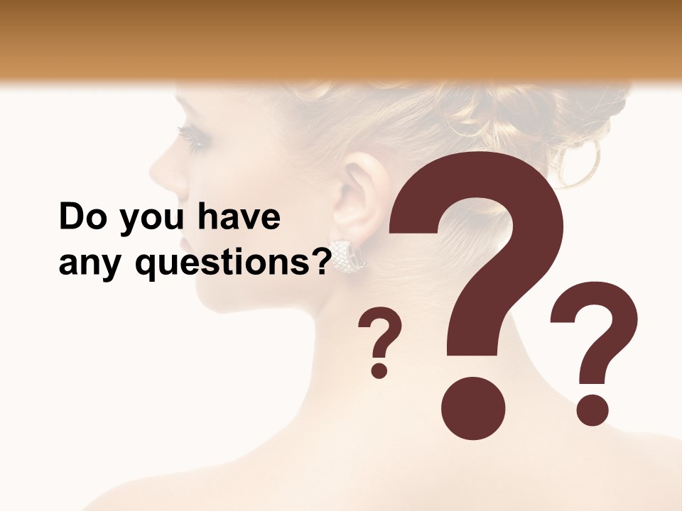 Sexy  Hairdo PowerPoint Template