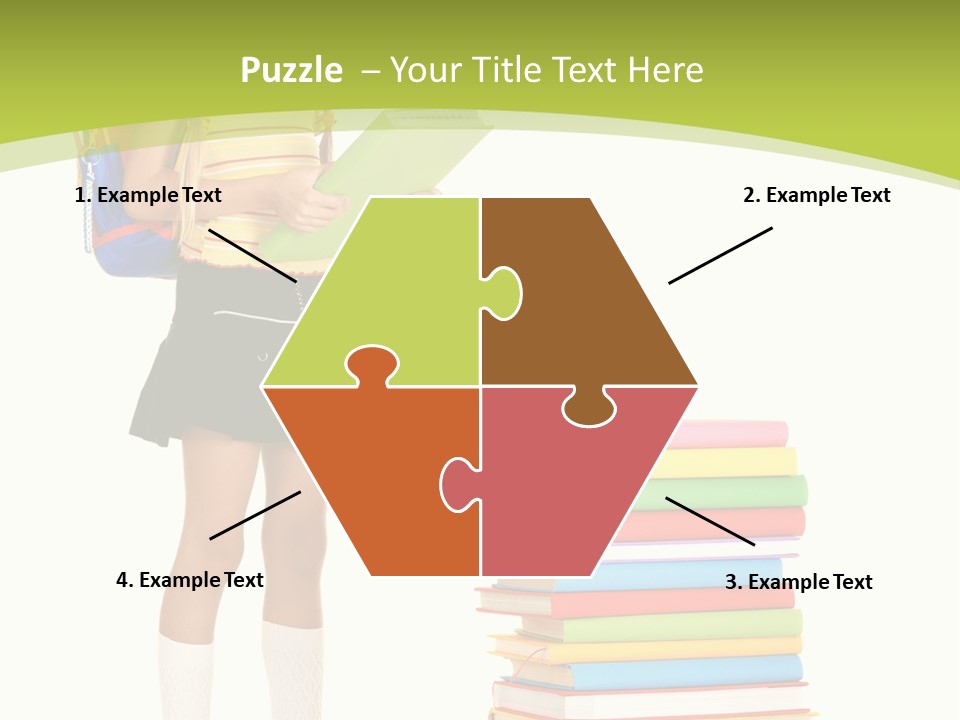 Beautiful Girl Happiness PowerPoint Template