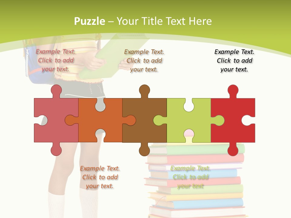 Beautiful Girl Happiness PowerPoint Template