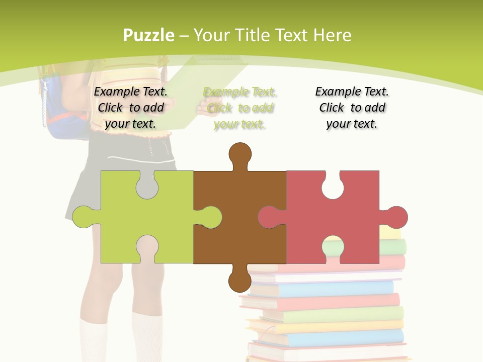 Beautiful Girl Happiness PowerPoint Template