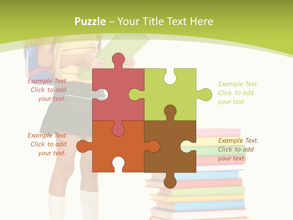 Beautiful Girl Happiness PowerPoint Template