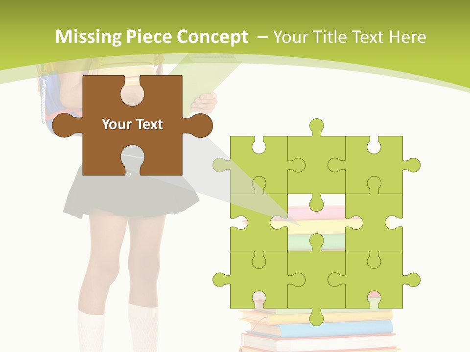 Beautiful Girl Happiness PowerPoint Template