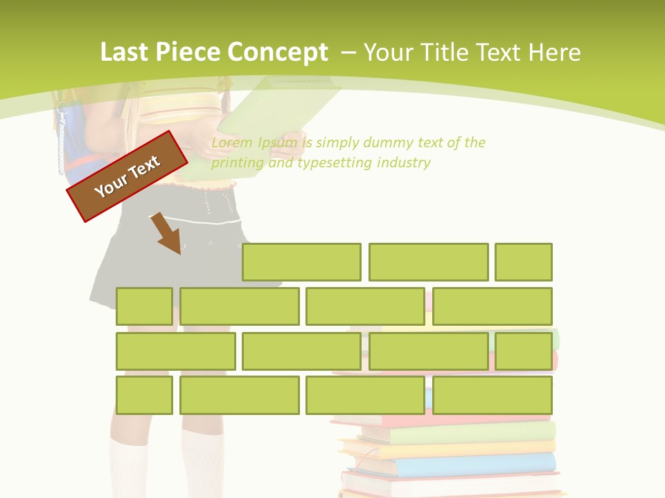 Beautiful Girl Happiness PowerPoint Template