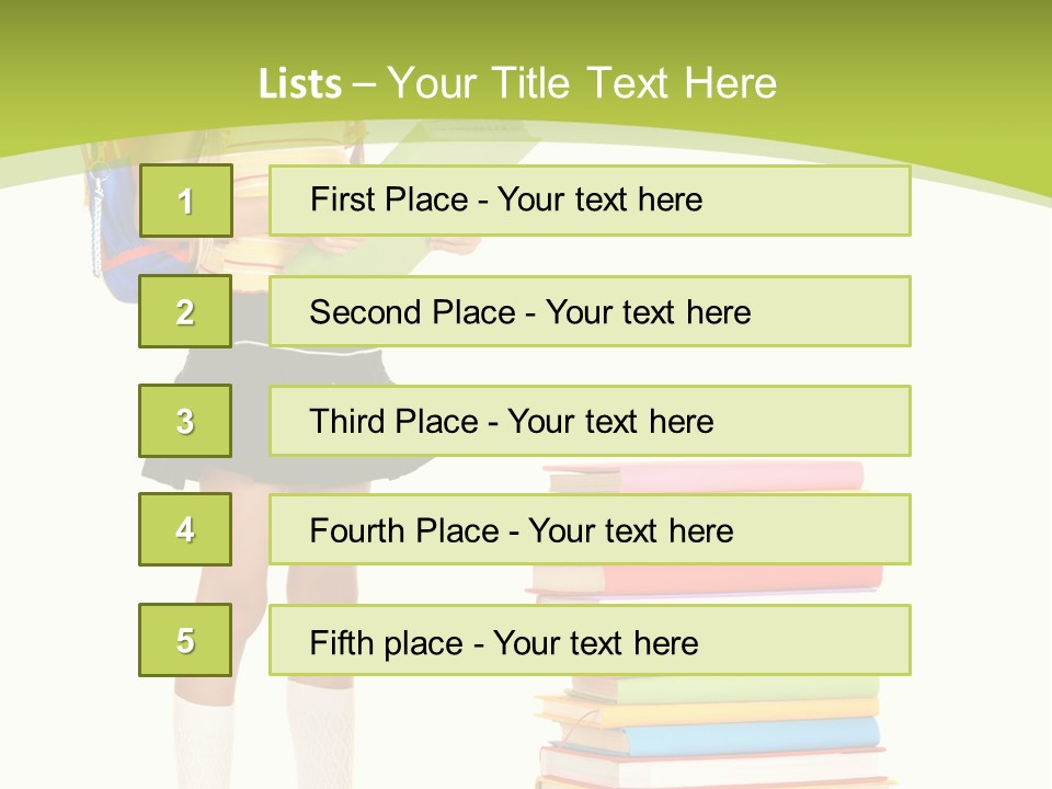 Beautiful Girl Happiness PowerPoint Template