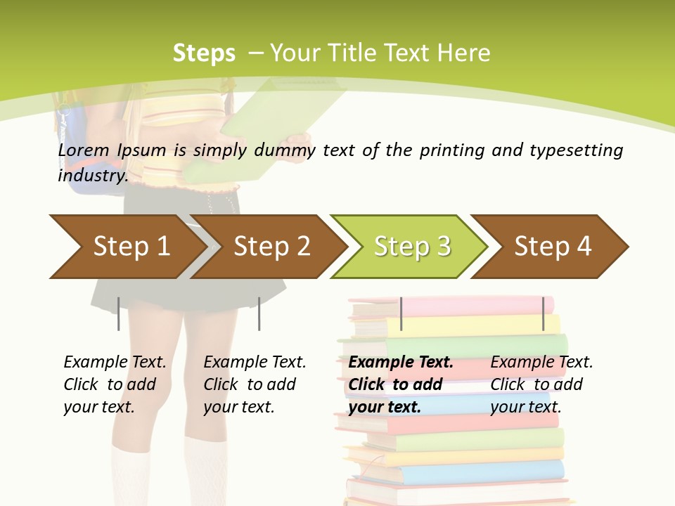 Beautiful Girl Happiness PowerPoint Template