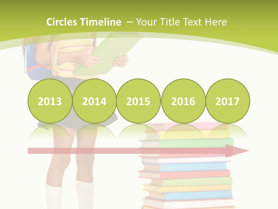 Beautiful Girl Happiness PowerPoint Template