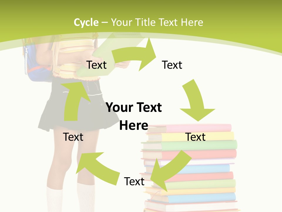 Beautiful Girl Happiness PowerPoint Template