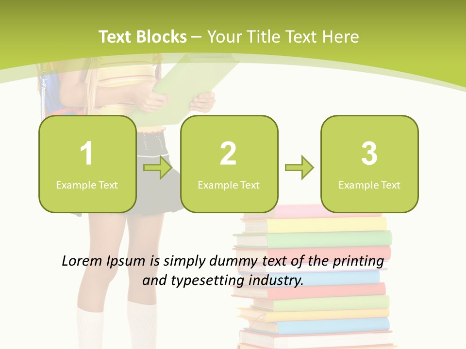 Beautiful Girl Happiness PowerPoint Template