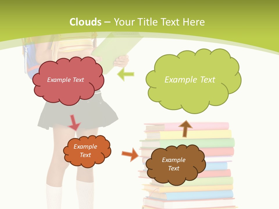 Beautiful Girl Happiness PowerPoint Template