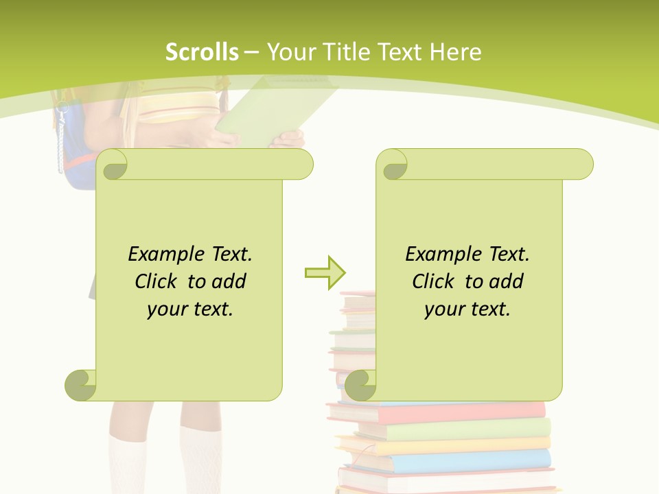 Beautiful Girl Happiness PowerPoint Template