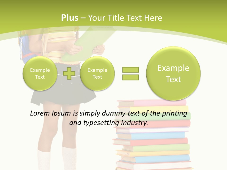 Beautiful Girl Happiness PowerPoint Template