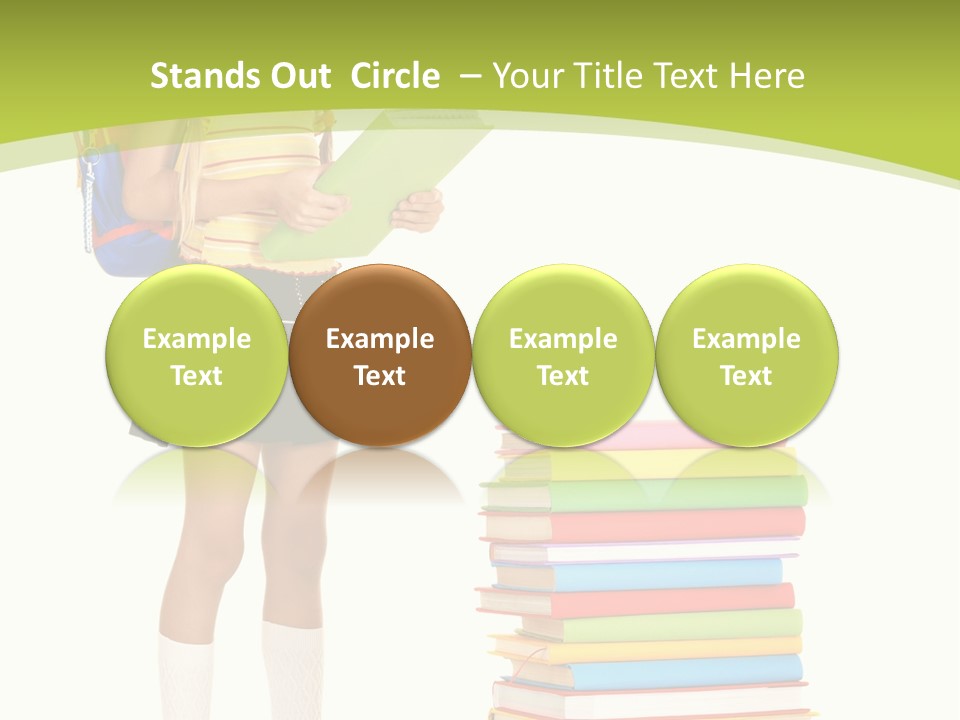 Beautiful Girl Happiness PowerPoint Template